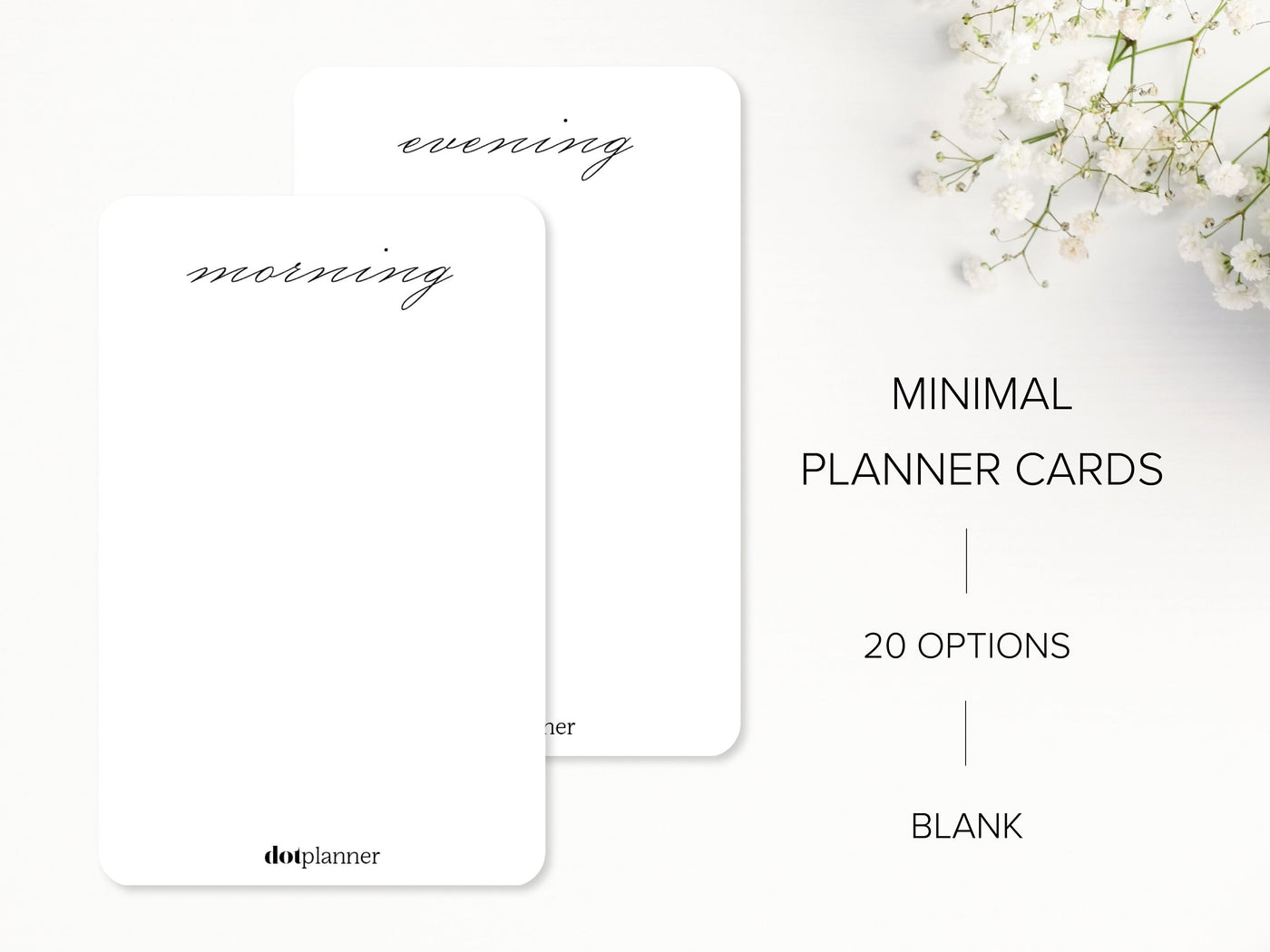 Planner Cards - MINIMAL