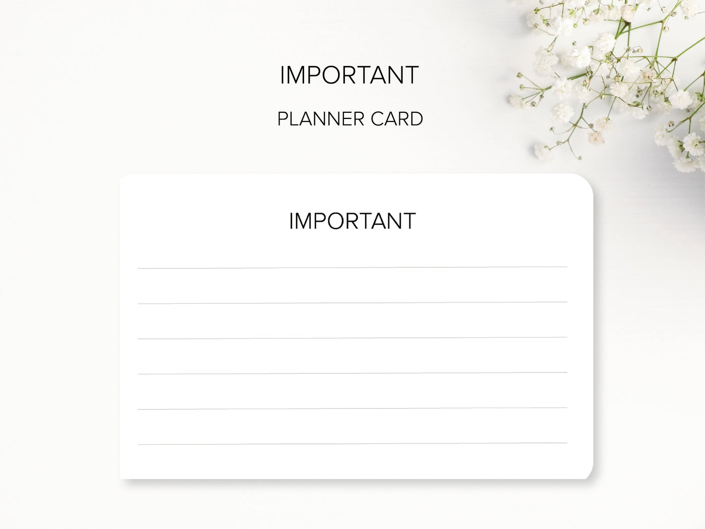 GOALS - Functional Planner Cards