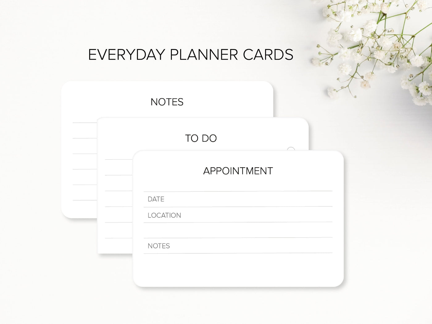 EVERYDAY Functional Planner Cards