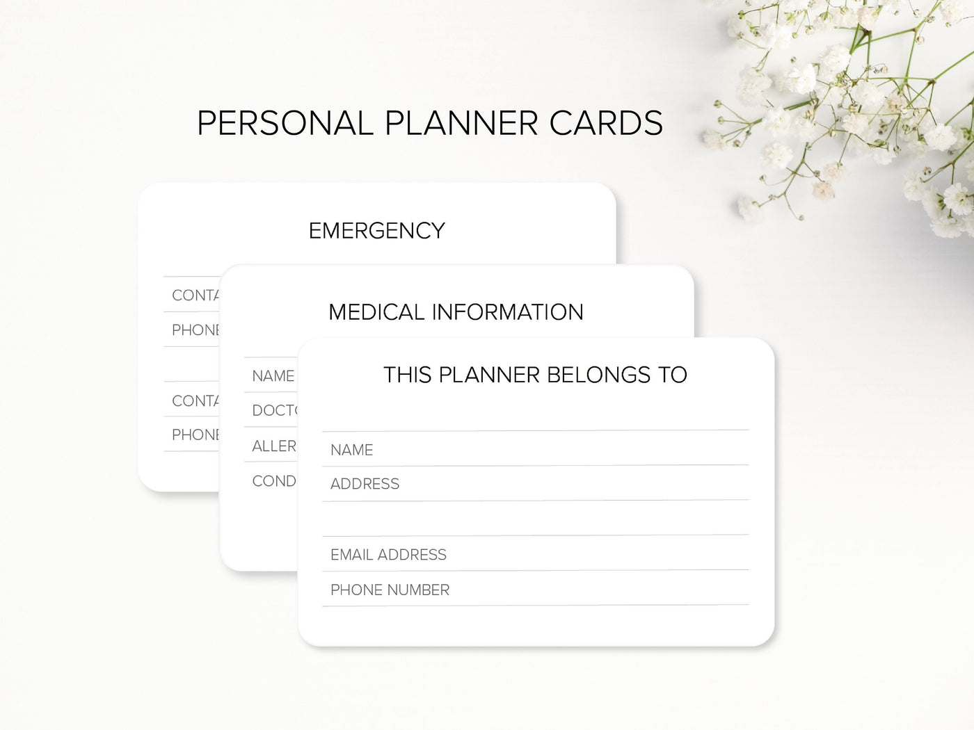 PERSONAL - Functional Cards