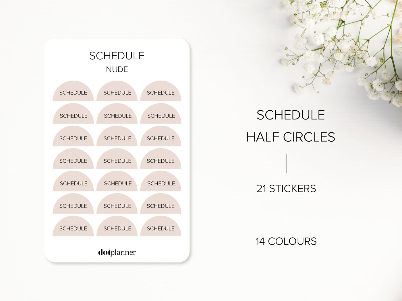 SCHEDULE - Half Circles