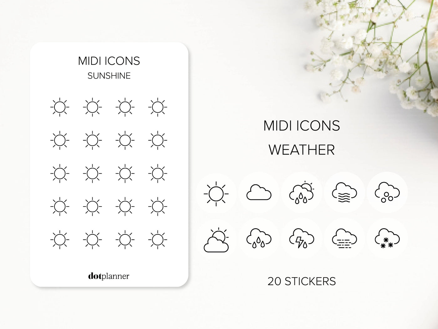 WEATHER - Midi Icons