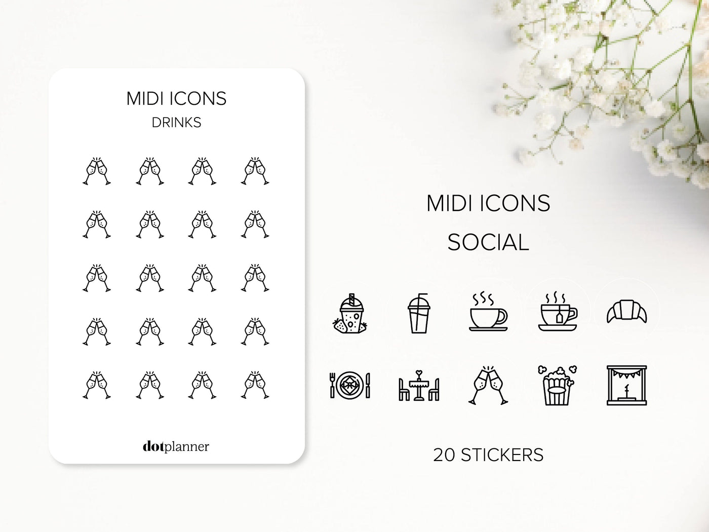 SOCIAL - Midi Icons