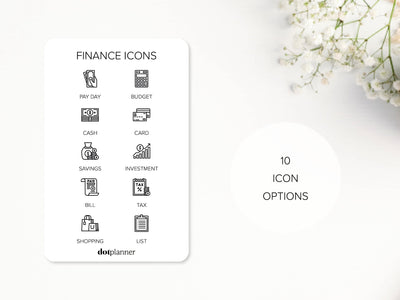 FINANCE - Mini Icons Stickers