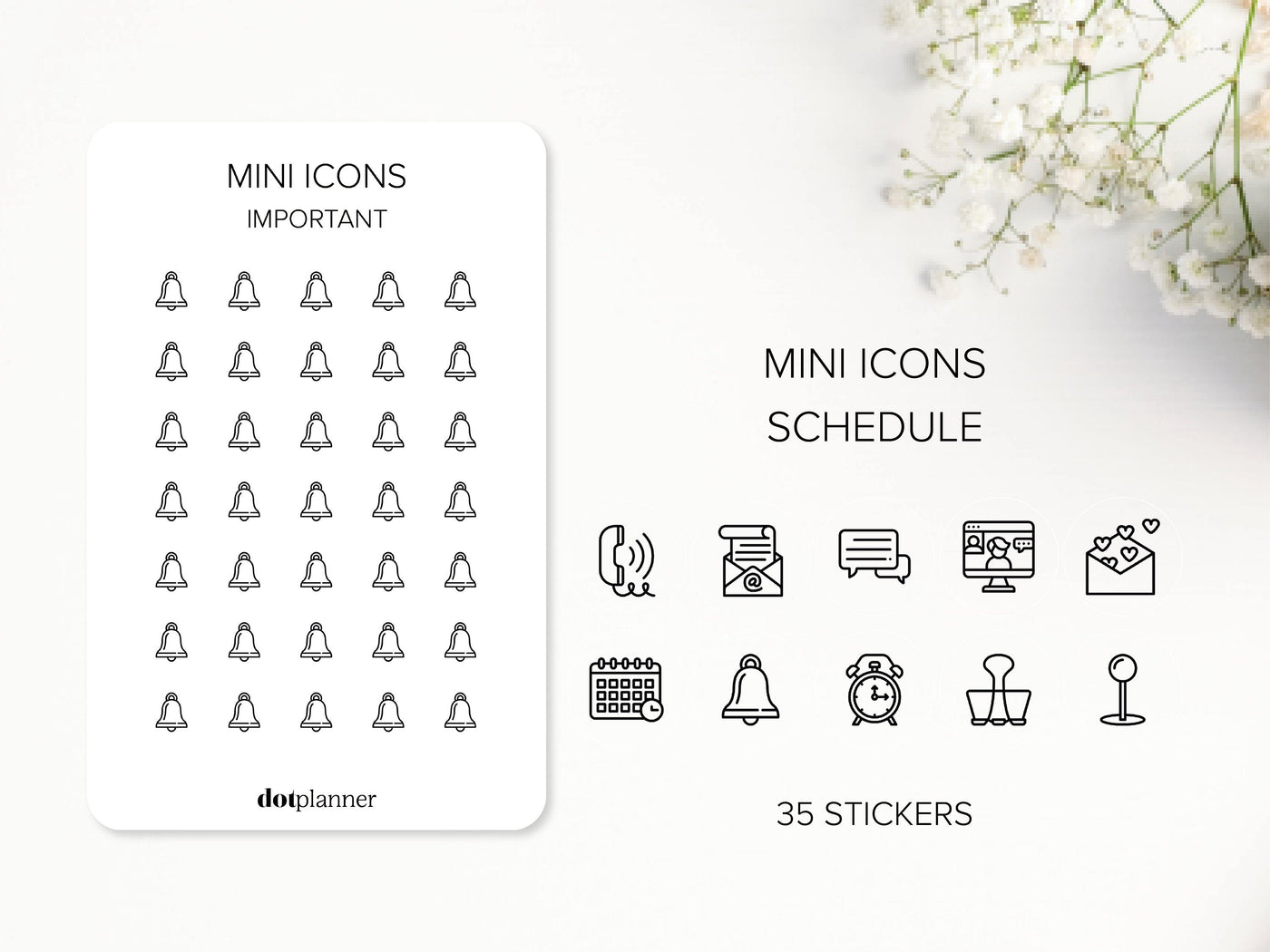 SCHEDULE - Mini Icons