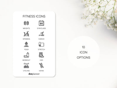 FITNESS Midi Icons Stickers