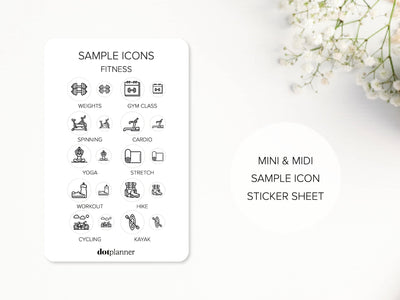 FITNESS Mini Icons Stickers