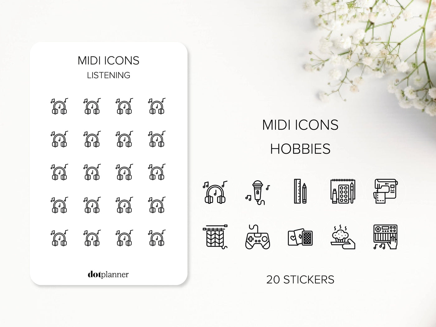 HOBBIES - Midi Icons