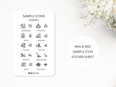 GARDEN Mini Icons Stickers