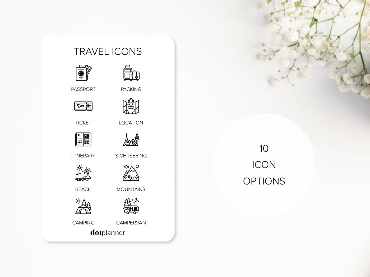 TRAVEL - Mini Icons