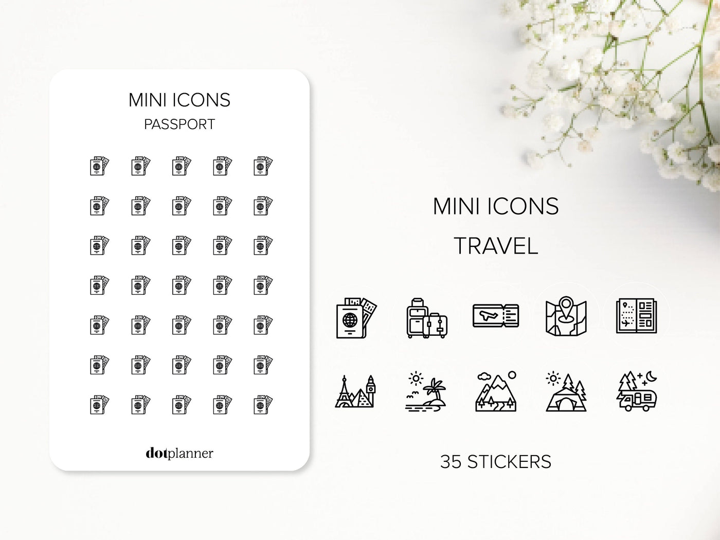 TRAVEL - Mini Icons