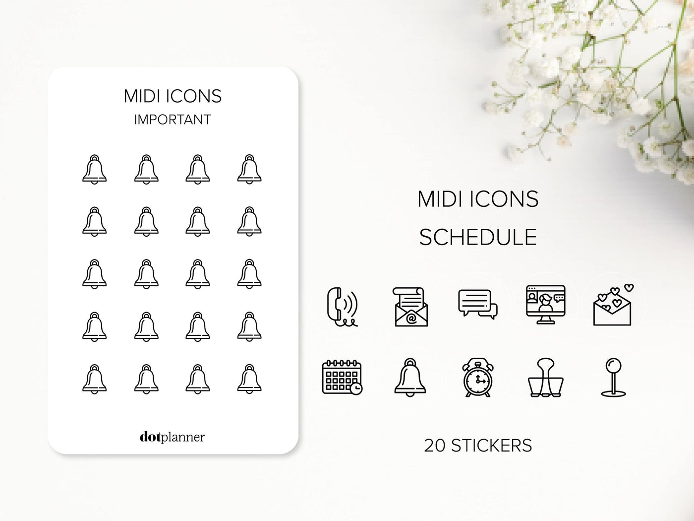 SCHEDULE - Midi Icons