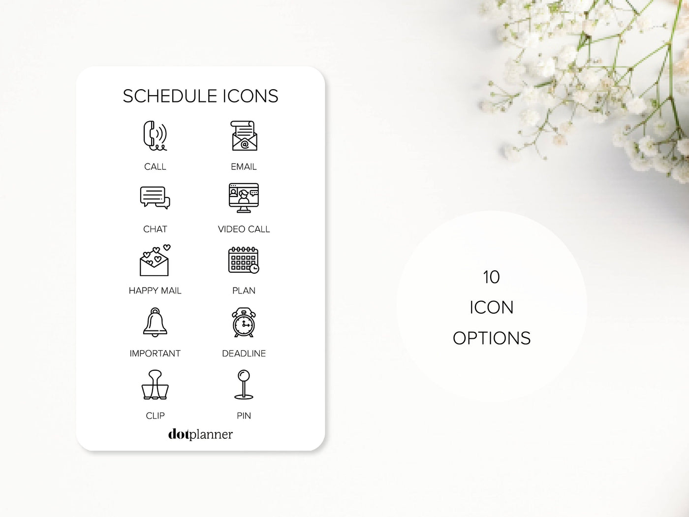 SCHEDULE - Mini Icons