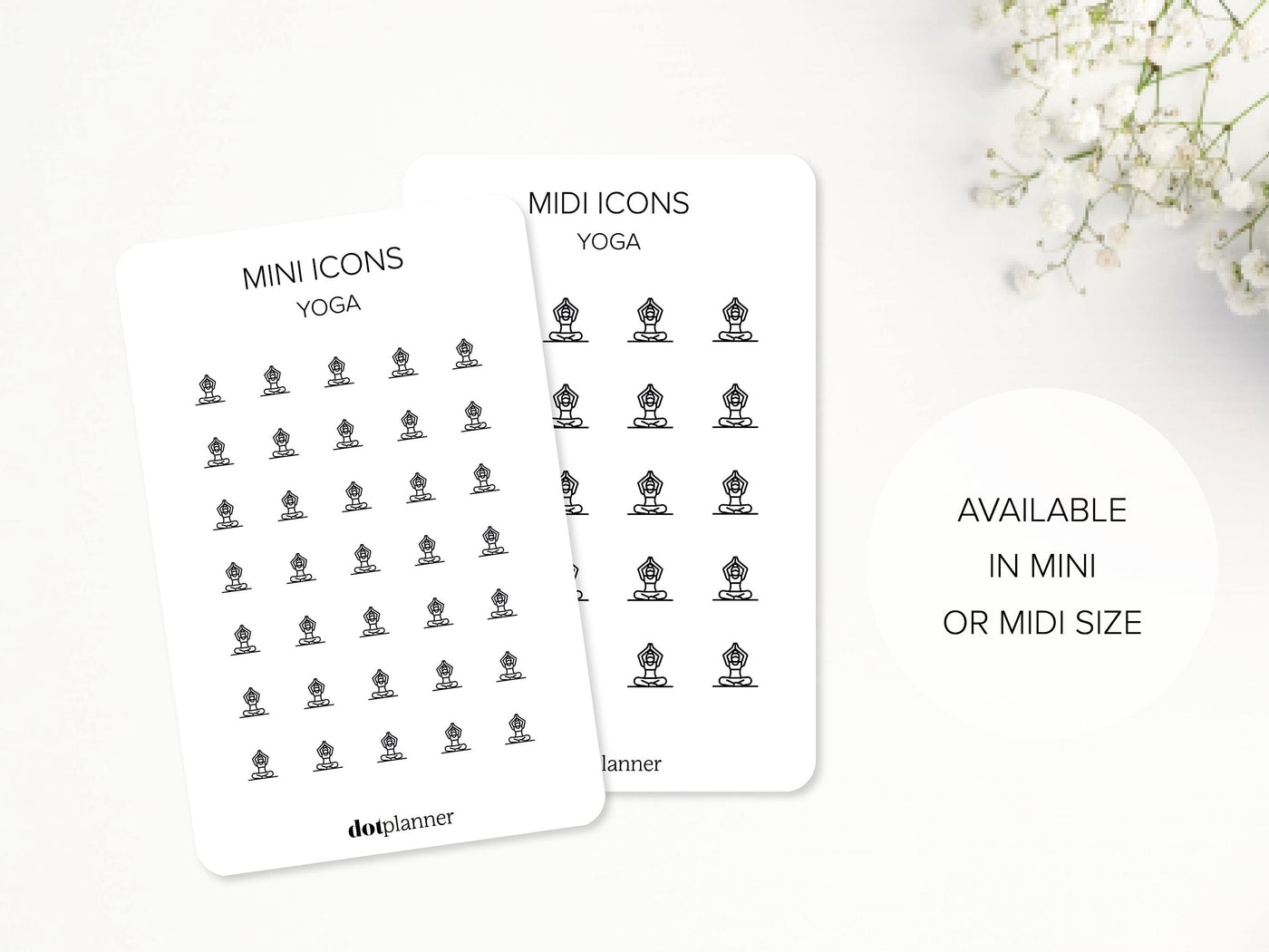 FITNESS Midi Icons Stickers