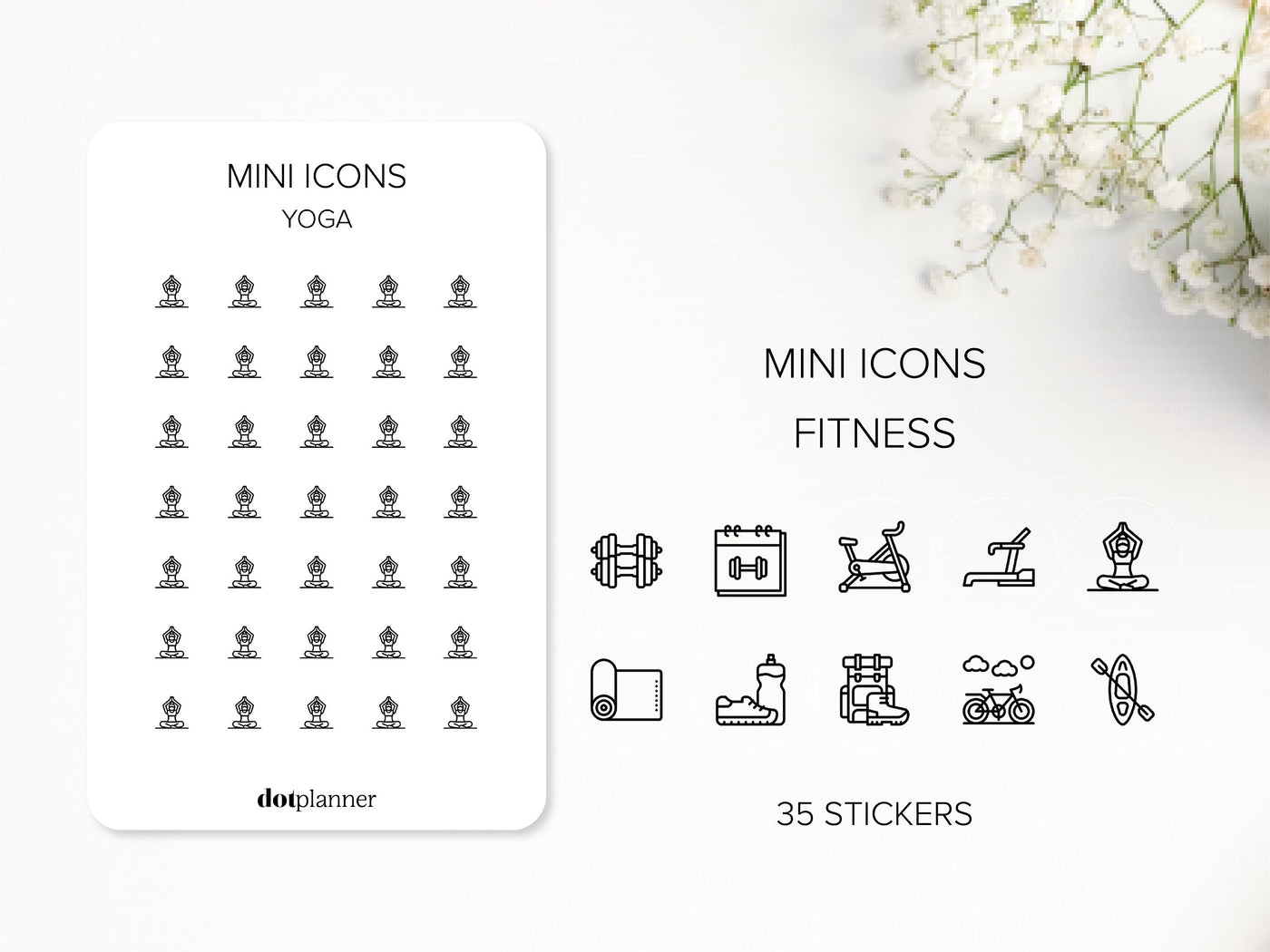 FITNESS Mini Icons Stickers