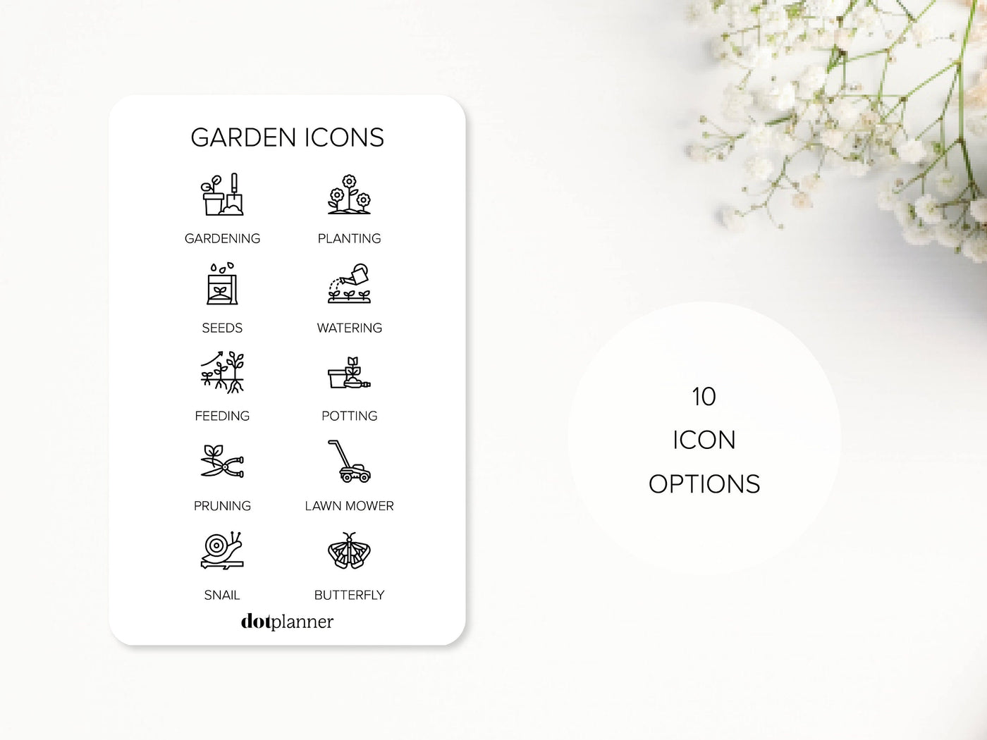 GARDEN Mini Icons Stickers