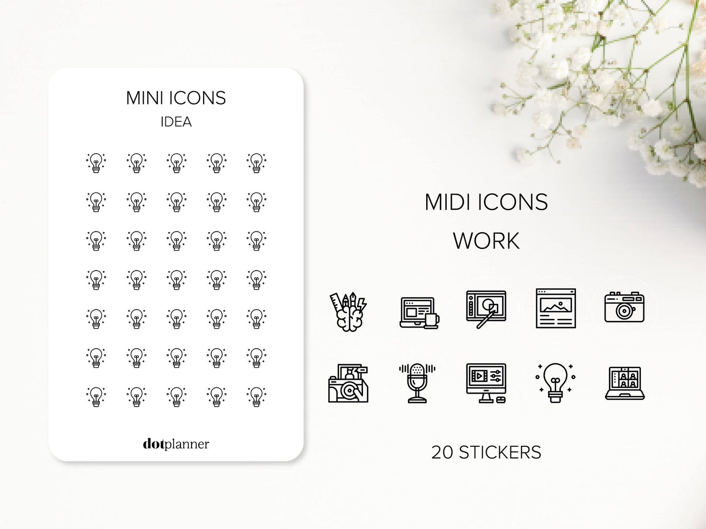 WORK - Midi Icons