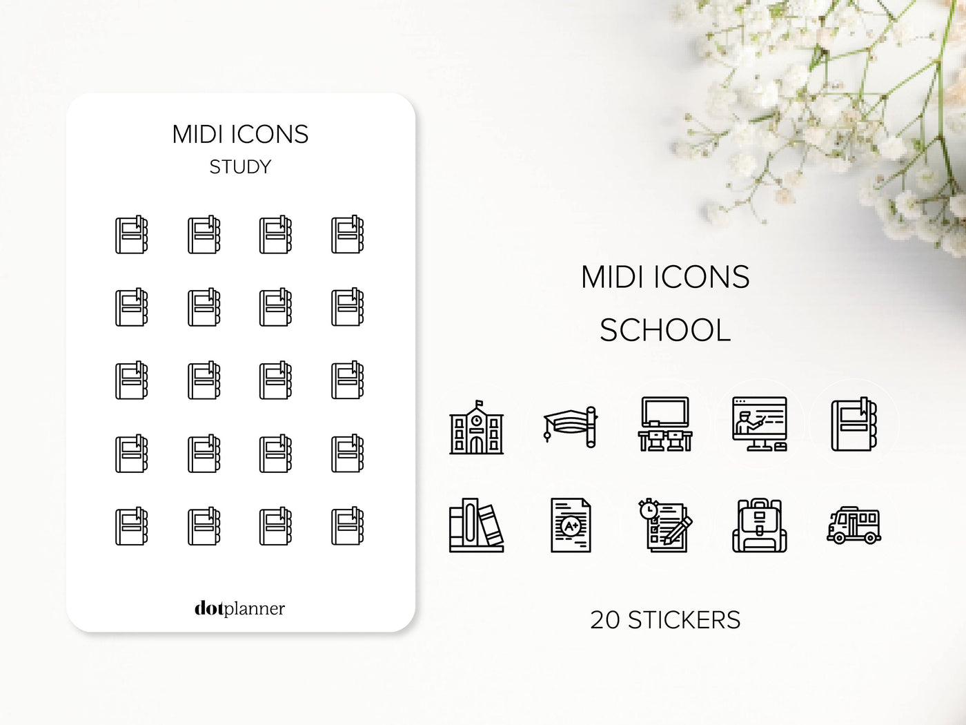 SCHOOL - Midi Icons