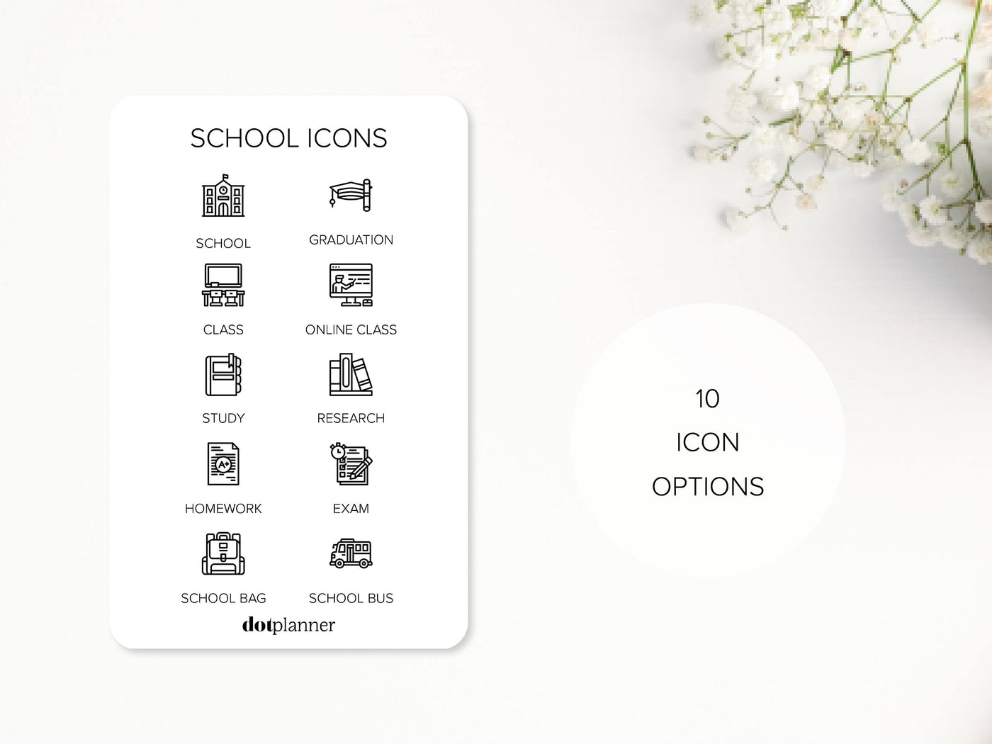 SCHOOL - Mini Icons