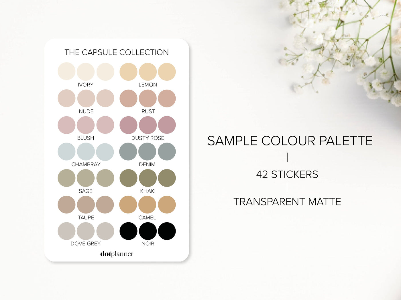 SAMPLE COLOUR PALETTE